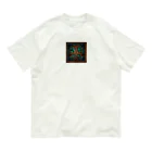 ganeshaのケルトの結び目工芸ステンドグラス Organic Cotton T-Shirt