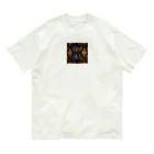 ganeshaのバロック調エレガンスステンドグラス オーガニックコットンTシャツ