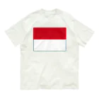 お絵かき屋さんのモナコの国旗 Organic Cotton T-Shirt