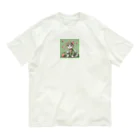 かがわの幸運の猫 オーガニックコットンTシャツ