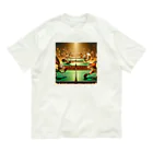アニマルxスポーツグッズ「アニマル・ヒーローズ」のピンポン・パラダイス：アニマルアスリート達 Organic Cotton T-Shirt