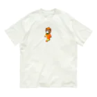 satoayaのアニマルカフェのフルーツファッション　カキ Organic Cotton T-Shirt