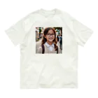 yuyuu_youtubeのメガネの少女 オーガニックコットンTシャツ