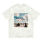 the blue seasonの風を切って、空と地を繋ぐ オーガニックコットンTシャツ