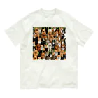 CHIKUSHOの犬と猫 Organic Cotton T-Shirt