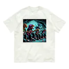 momonekokoのROCKな恐竜 Organic Cotton T-Shirt