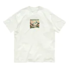 動物デザイングッズの江戸時代の絵画風 Organic Cotton T-Shirt