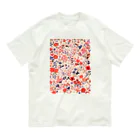 AQUAMETAVERSEの花柄のプリント　なでしこ1478 オーガニックコットンTシャツ