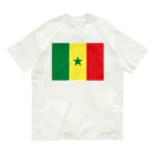 お絵かき屋さんのセネガルの国旗 オーガニックコットンTシャツ