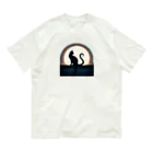 万事屋の猫のシルエットが美しい Organic Cotton T-Shirt