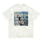 AQUAMETAVERSEのsupとwindsurfingレース　エンジェル717 2065 Organic Cotton T-Shirt