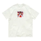 Cartoonのかわいい巫女さん Organic Cotton T-Shirt