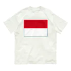 お絵かき屋さんのモナコの国旗 オーガニックコットンTシャツ