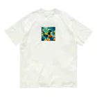 pipi_popoのアヒル オーガニックコットンTシャツ