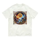 MKTU51の太陽　月　大地　祈り Organic Cotton T-Shirt