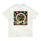 RISE　CEED【オリジナルブランドSHOP】の金運ドラゴン Organic Cotton T-Shirt