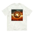 Qten369のサバンナの太陽 Organic Cotton T-Shirt