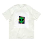 norimitu-の宇宙人2 オーガニックコットンTシャツ