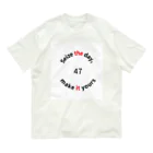 norimitu-の文字　2 オーガニックコットンTシャツ