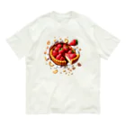 nekotama0224の飛び出すイチゴタルト Organic Cotton T-Shirt