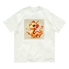 亀蘭・タマムシの金龍358 オーガニックコットンTシャツ