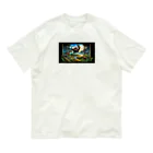 恐竜ガオガオの恐竜Ｔシャツを着て福井恐竜博物館へ行こう！ Organic Cotton T-Shirt