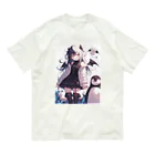 シロクマペンギンの冷極フローズン✕小悪魔ガール Organic Cotton T-Shirt