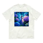 かるるんショップのあじさいと妖精 Organic Cotton T-Shirt