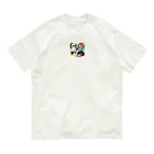 Shimshimaのうきよ犬６ オーガニックコットンTシャツ