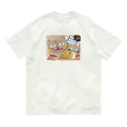 shirocha-nekoclubのくらふとにゃんこ オーガニックコットンTシャツ