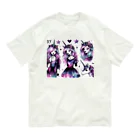 momonekokoのユニコーンGIRL オーガニックコットンTシャツ