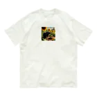 Sunbathingのヒマワリの根元で食事をするモグラ Organic Cotton T-Shirt