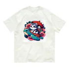 SOU＆SOUの亀乗り子猫 Organic Cotton T-Shirt