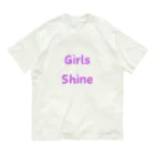 あい・まい・みぃのGirls Shine-女性が輝くことを表す言葉 オーガニックコットンTシャツ