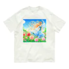 huwari-hanaakariのバラ Organic Cotton T-Shirt