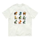 AQUAMETAVERSEの恐竜勢揃い　なでしこ1478 Organic Cotton T-Shirt