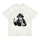 age3mのブルースキャットマン Organic Cotton T-Shirt