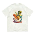 AQUAMETAVERSEの恐竜の誕生喜び　なでしこ1478 Organic Cotton T-Shirt