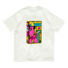 わっふるアートのネオ・シガレットボックス オーガニックコットンTシャツ