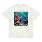 asuto_20のローポリ風サンゴ Organic Cotton T-Shirt