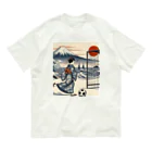 foot8の浮世絵にしてみた3 Organic Cotton T-Shirt