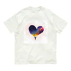 bittersweetの彩りハート銀河ペイント Organic Cotton T-Shirt