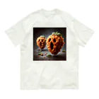 ハピShopのスクリームフライドチキン Organic Cotton T-Shirt