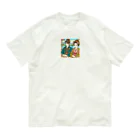 zakki-Rの江戸の夫婦 オーガニックコットンTシャツ