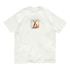 ganeshaのおもちゃの顕微鏡でかわいいカンガルーに会おう Organic Cotton T-Shirt