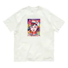 にくまん子の【魂の産物に百億回いいねしました】 Organic Cotton T-Shirt