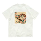 猫LOVE items Noahの猫LOVE items 鯖虎かくれんぼ Organic Cotton T-Shirt