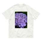 yurisacinの紫陽花（紫） オーガニックコットンTシャツ