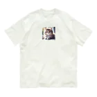 harumama04の子猫のキャラクターグッズです。 Organic Cotton T-Shirt