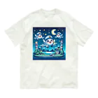 キャラクターズのキラキラ夜景飛行くん Organic Cotton T-Shirt